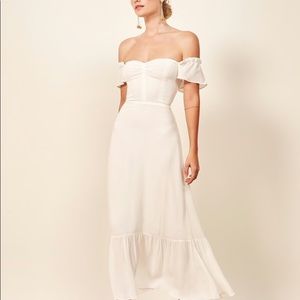 Reformation Butterfly Dress Ivory
